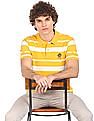 U.S. Polo Assn. Men Yellow Striped Polo Shirt