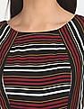 Flying Machine Women Striped Fit Flare Dress