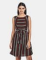 Flying Machine Women Striped Fit Flare Dress