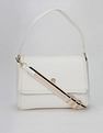 Tommy Hilfiger Solid White Pu Sling Bag