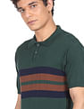 Flying Machine Cotton Horizontal Stripe Polo Shirt