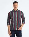 Flying Machine Vertical Stripe Slim Shirt