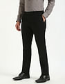 Tommy Hilfiger Regular-Fit Self-Design Mid-Rise Trouser