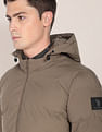 U.S. Polo Assn. Detachable Hood Panelled Polyester Jacket