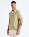 Flying Machine Tipped Collar Cotton Polo Shirt
