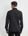 Arrow Sport Manhattan Slim Fit Vertical Striped Shirt