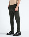 Flying Machine Corduroy Embroidered Trousers