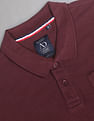 AD by Arvind Cotton Solid Polo Shirt