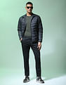 Flying Machine Twill Geometric Print Trousers