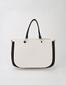 Tommy Hilfiger Solid White Pu Handbag