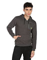 Flying Machine Heathered Hooded Sweatshirt