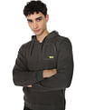 Flying Machine Heathered Hooded Sweatshirt