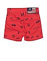 U.S. Polo Assn. Kids Mid Rise Brand Print Shorts