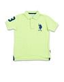 U.S. Polo Assn. Kids Boys Ribbed Collar Pique Polo Shirt