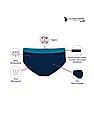 USPA Innerwear Boys Mid Rise Solid Cotton Spandex IKBA Briefs - Pack Of 3