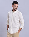 Tommy Hilfiger Striped Regular Fit Plain Woven Shirt