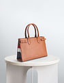U.S. Polo Assn. Women Brand Stripe Structured Handbag