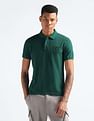 Flying Machine Logo Badge Solid Polo Shirt