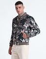 Flying Machine High Neck Camouflage Bomber Jacket