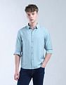 Flying Machine Solid Regular Fit Digitopia Shirt
