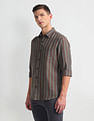 Arrow Sports Linen Blend Slim Fit Shirt