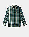 U.S. Polo Assn. Kids Boys Spread Collar Check Shirt