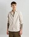 Calvin Klein Jeans Solid Slim Fit Plain Woven Shirt
