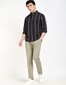 Tommy Hilfiger Striped Regular-Fit Dobby Shirt