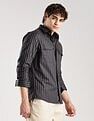 Calvin Klein Jeans Striped Regular-Fit Cotton Shirt