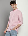 Tommy Hilfiger Solid Pigment Dyed Linen Shirt