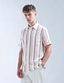 Flying Machine Vertical Striped Color Of Home Shirt