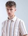 Flying Machine Vertical Striped Color Of Home Shirt