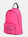 Calvin Klein Women Pink Logo Printed Campus Backpack