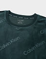 Calvin Klein Monogram Print Crew Neck Sweatshirt
