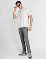Arrow Horizontal Stripe Pique Polo Shirt