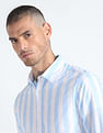 Flying Machine Vertical Stripe Pure Cotton Shirt