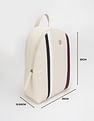 Tommy Hilfiger Striped Beige Pu Backpack