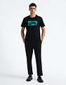 Flying Machine Crew Neck Brand Print T-Shirt