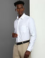 Tommy Hilfiger Solid Tonal Dobby Cotton Shirt