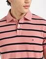Tommy Hilfiger Striped Regular-Fit Cotton Polo Shirt