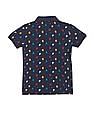U.S. Polo Assn. Kids Ribbed Collar All Over Print Polo Shirt