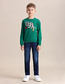 U.S. Polo Assn. Kids Brand Printed Regular Fit Sweatshirt