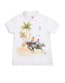 U.S. Polo Assn. Kids Boys Graphic Printed Regular Fit Polo Shirt