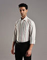Tommy Hilfiger Striped Regular Fit Plain Woven Shirt