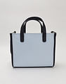 Tommy Hilfiger Solid Blue Nylon Handbag