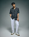 Flying Machine Vertical Striped Original Cuban Shirt