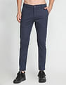 Flying Machine Twill Geometric Print Trousers