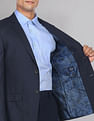 AD by Arvind Tailored Regular Fit Solid Twill Three Piece Suit