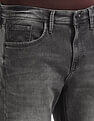 Flying Machine Slash Slim Tapered Fit Mid Rise Jeans