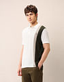 U.S. Polo Assn. Denim Co. Colourblocked Pure Cotton Polo Shirt